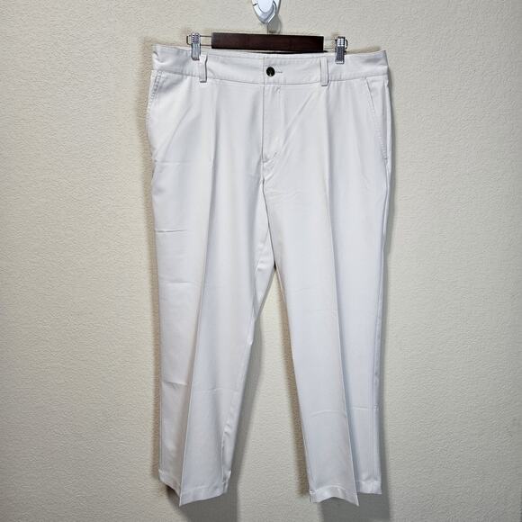 Adidas Climalite Golf Pants Mens 38x28 Tech Lightweight Straight Beige Outdoor - Picture 4 of 16